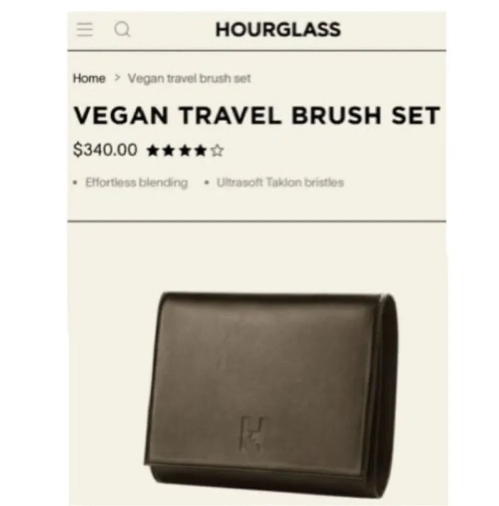 New Hourglass Professional Makeup Brush Set 7Pc With Case